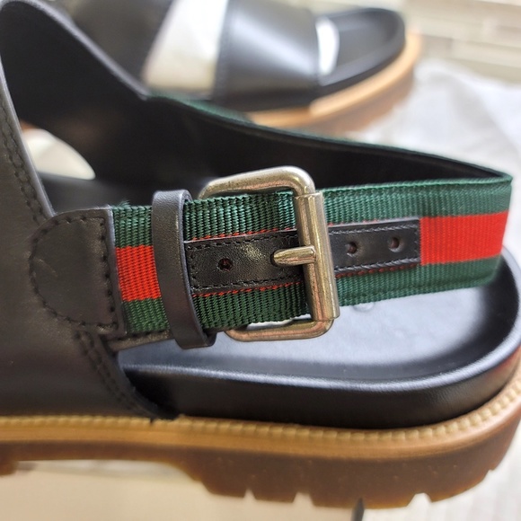 New Men's Unused Super High-End Couture Hand-Made Couture Cirano Gucci Sandals - Picture 12 of 16